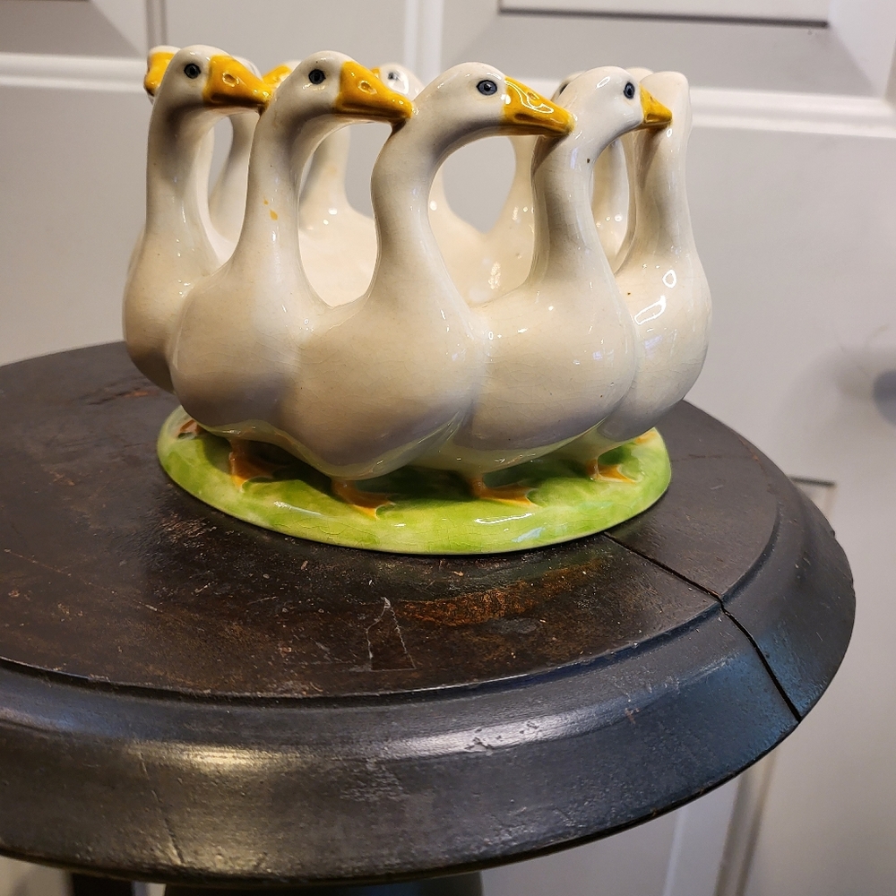 Vienna Art Ceramics Art Nouveau Bowl 'Geese Roundelay' by Michael Mörtl,… - Picture 7 of 17